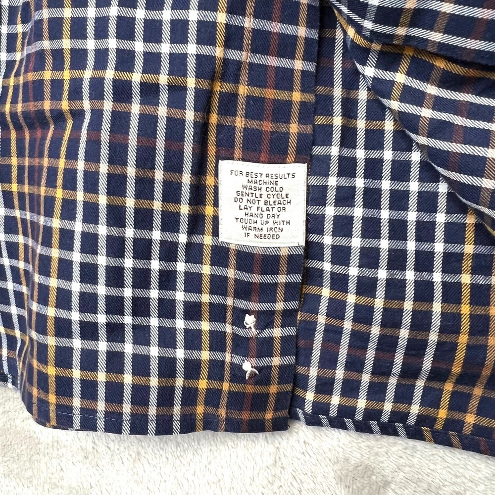 Peter Millar Button Down Long Sleeve Plaid Dress Shirt Men's XXL - Picture 6 of 9
